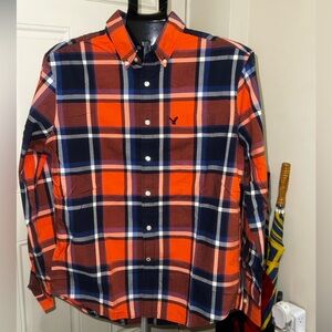 American Eagle Outfitters I Men's Plaid Button-Down Shirt I Size M I Classic Fit